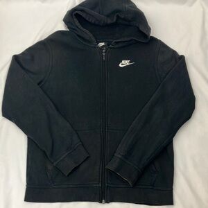 Nike Kids Black Hoodie Jacket size xtra large